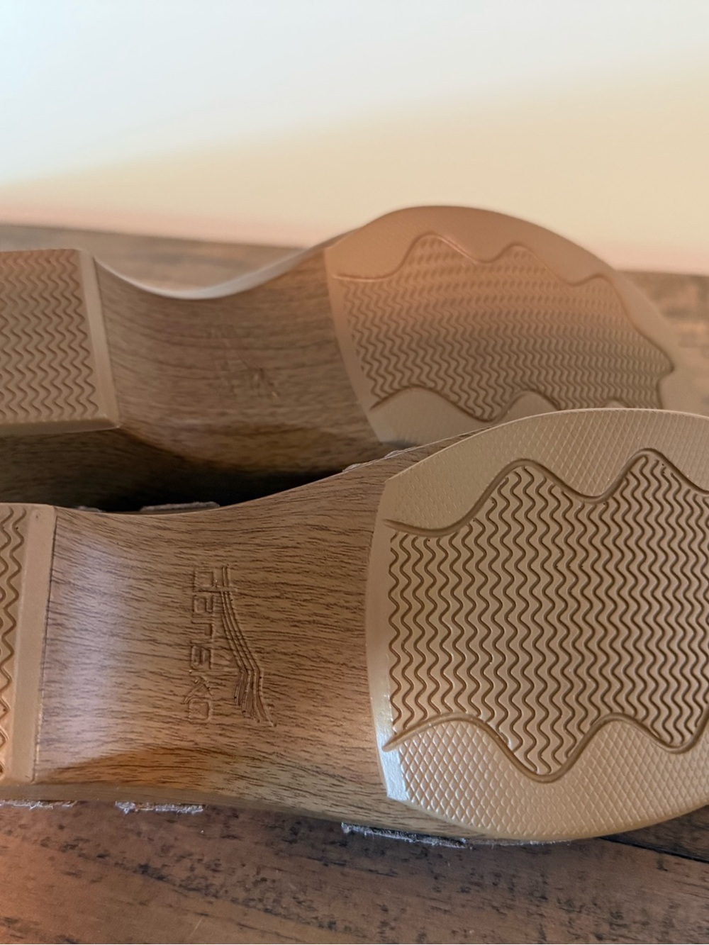 Dansko Women's Taupe Leather Slingback Sandals - Picture 7 of 7